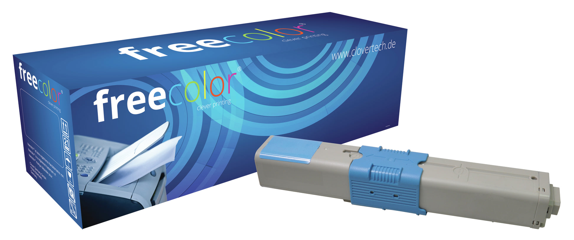 Freecolor OC301C (44973535) Cyan-Toner – kompatibel – 1'500 Seiten – für OKI C301/C321/MC332 und andere