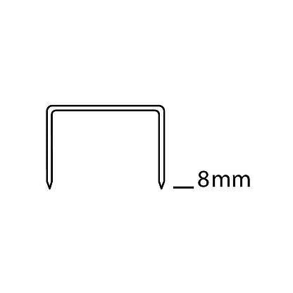 Novus Heftklammern 24/8 – 8 mm – verzinkt, silber – 1000 Stk.