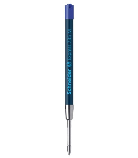 Schneider Schreibgeräte Schneider Kugelschreiber-Mine Express 735 – Blau, 0,5 mm, dokumentenecht, geruchsarm
