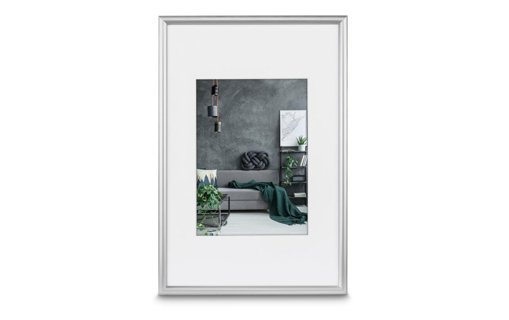 Hama Bilderrahmen – für 20 × 28 cm – Aluminium & Glas, silber