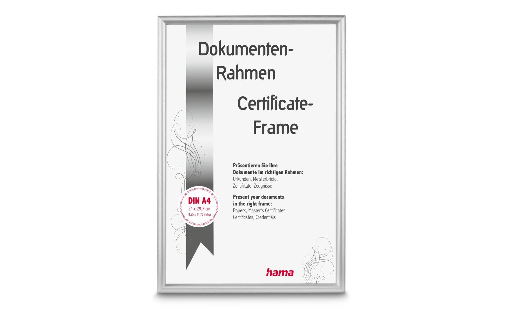 Hama Bilderrahmen – für 15 × 20 cm – Aluminium & Glas, silber