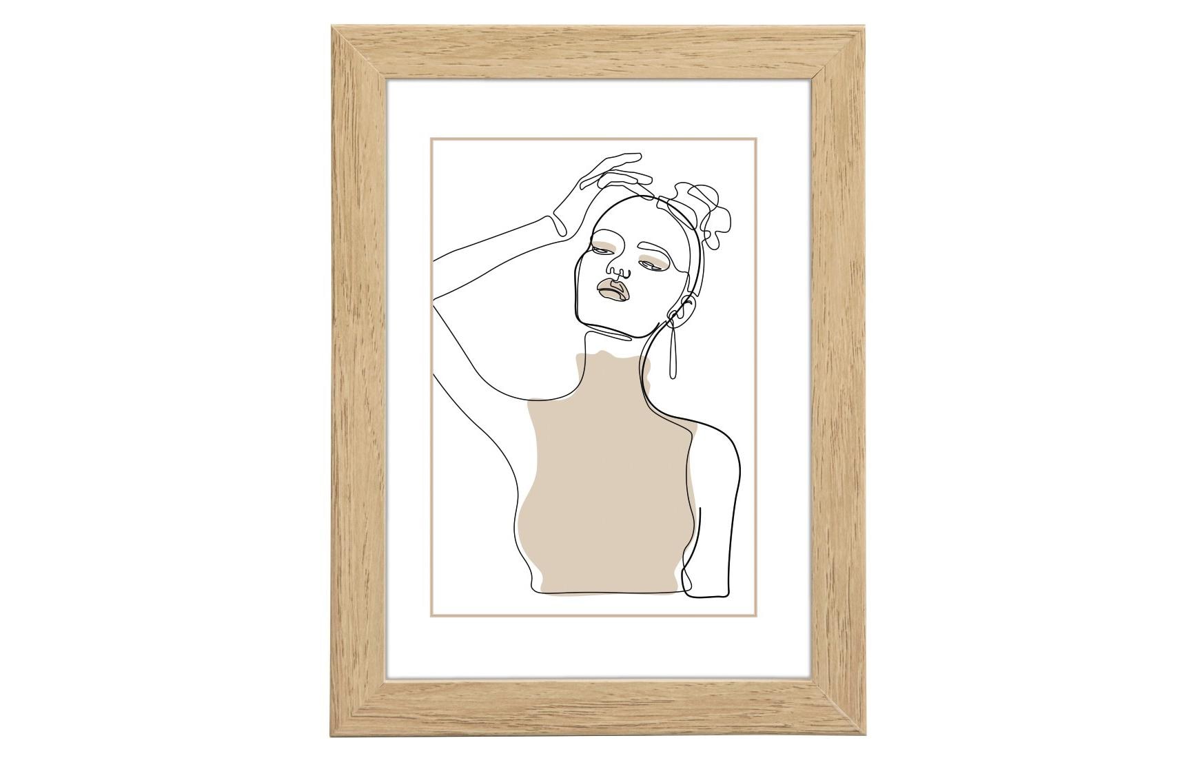 Hama Bilderrahmen – für 13 × 18 cm – Glas & MDF, Eiche