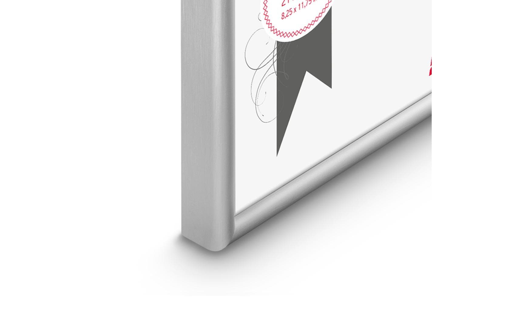 Hama Bilderrahmen – für 15 × 20 cm – Aluminium & Glas, silber