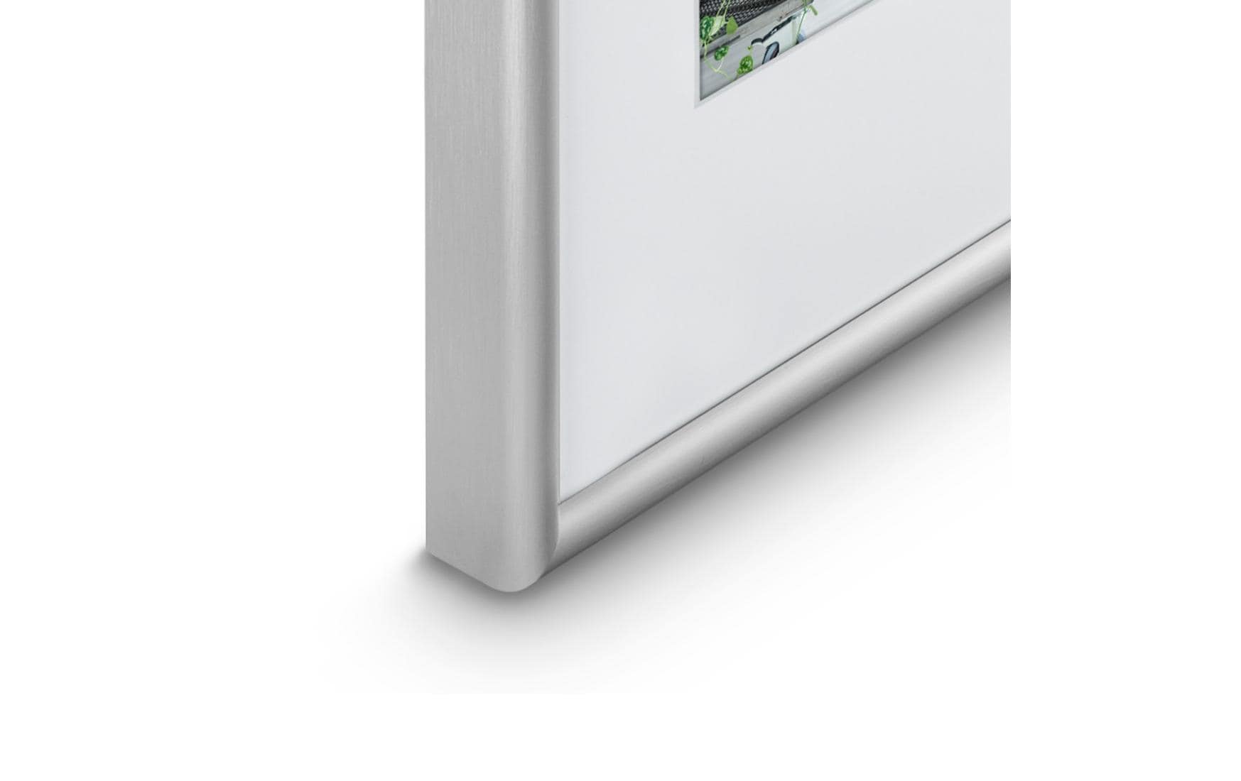 Hama Bilderrahmen – für 20 × 28 cm – Aluminium & Glas, silber