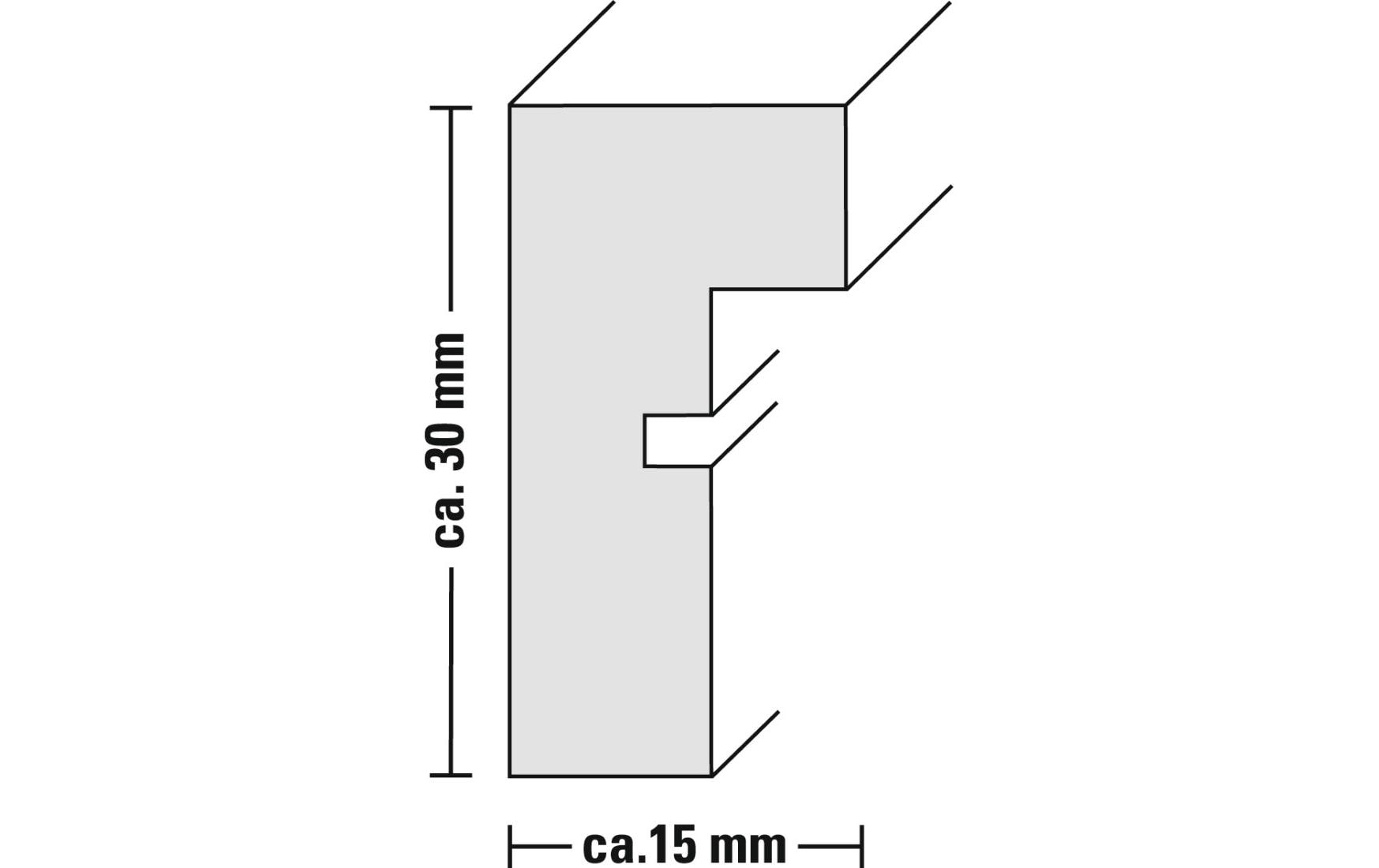 Hama Bilderrahmen – für 13 × 18 cm – Glas & MDF, Eiche