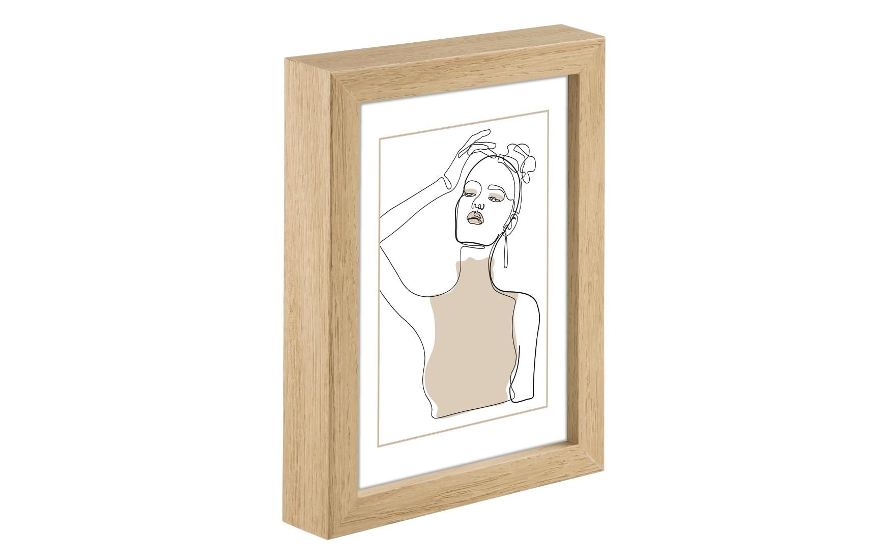 Hama Bilderrahmen – für 13 × 18 cm – Glas & MDF, Eiche