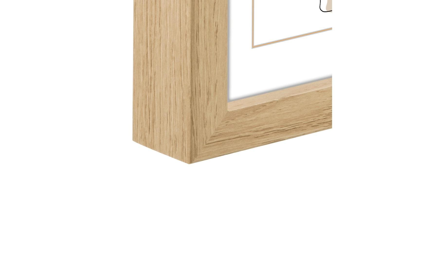 Hama Bilderrahmen – für 13 × 18 cm – Glas & MDF, Eiche