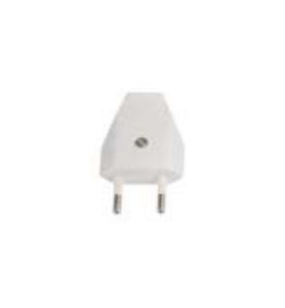 Bachmann Montagestecker, Schraubanschluss, 250 V, 2,5 A, 100×75×20 mm – für H05VV‑F 2×0,75 mm² – weiss