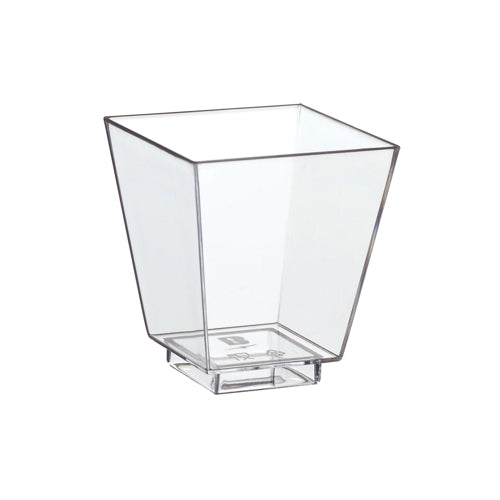 Papstar Fingerfood-Schale, PS, quadratisch – 50 ml, 45 × 45 × 50 mm, transparent – 50 Stk.