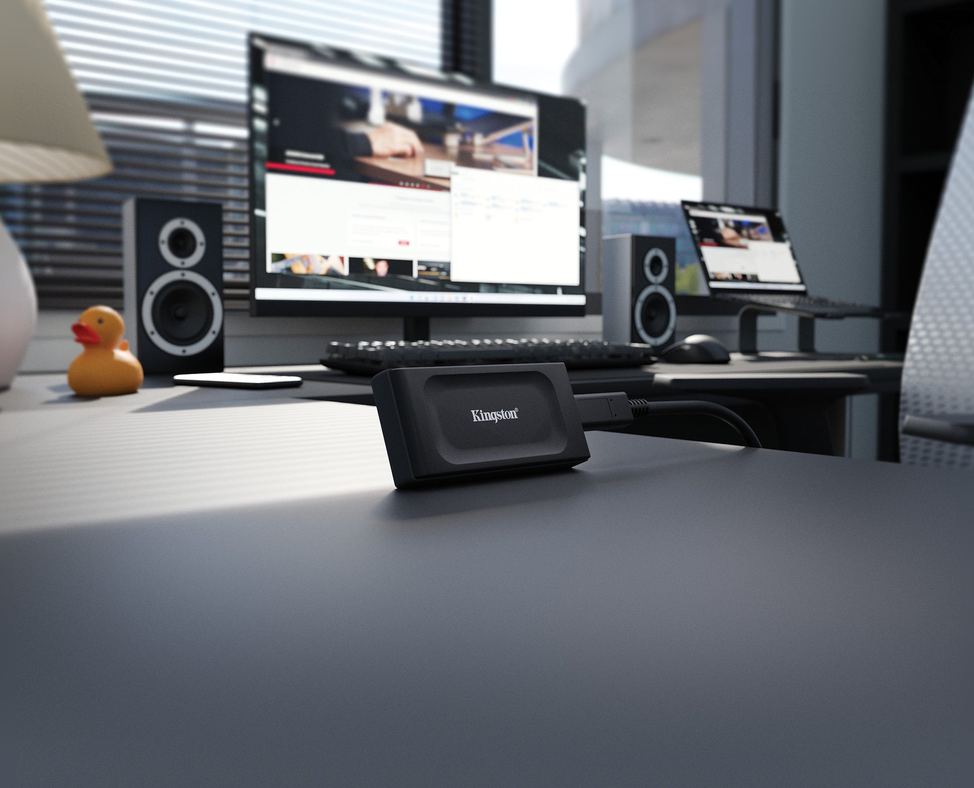 Kingston Technology Kingston XS1000 Speichergerät – 1 TB, USB Typ-C (3.2 Gen 2), Lesegeschwindigkeit 1050 MB/s