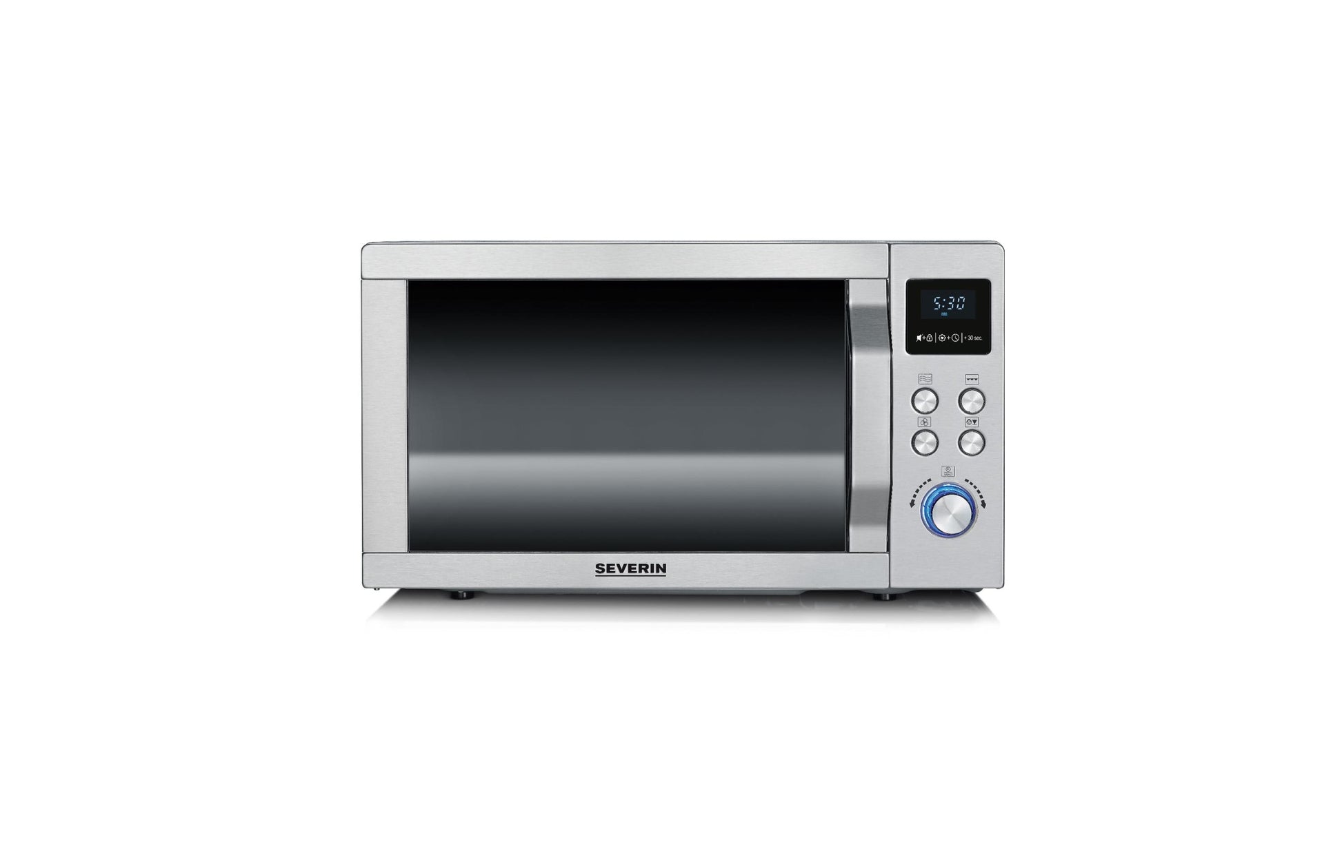 Severin Kombi-Mikrowelle MW 7774 – 25 l, Grill & Heissluft, 900 W – silber/edelstahl