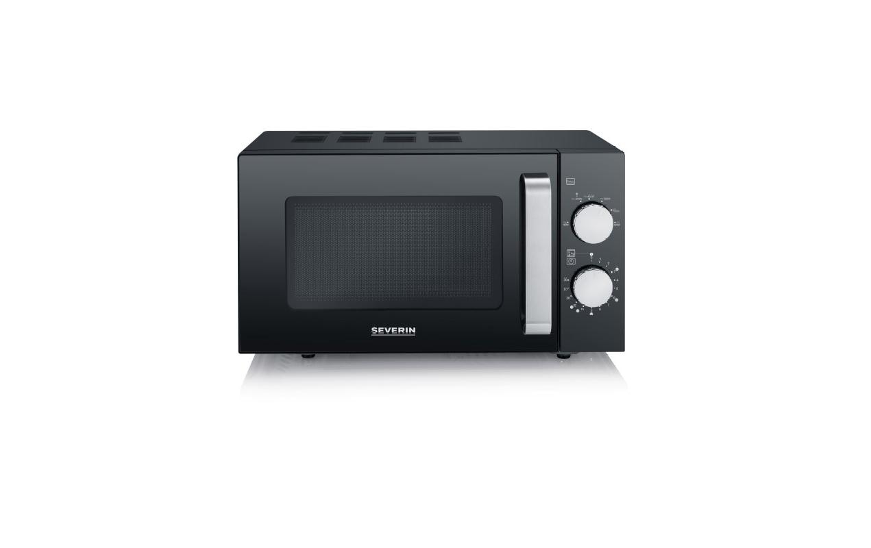 Severin Mikrowelle MW7761 – 20 l, 800 W – schwarz/edelstahl