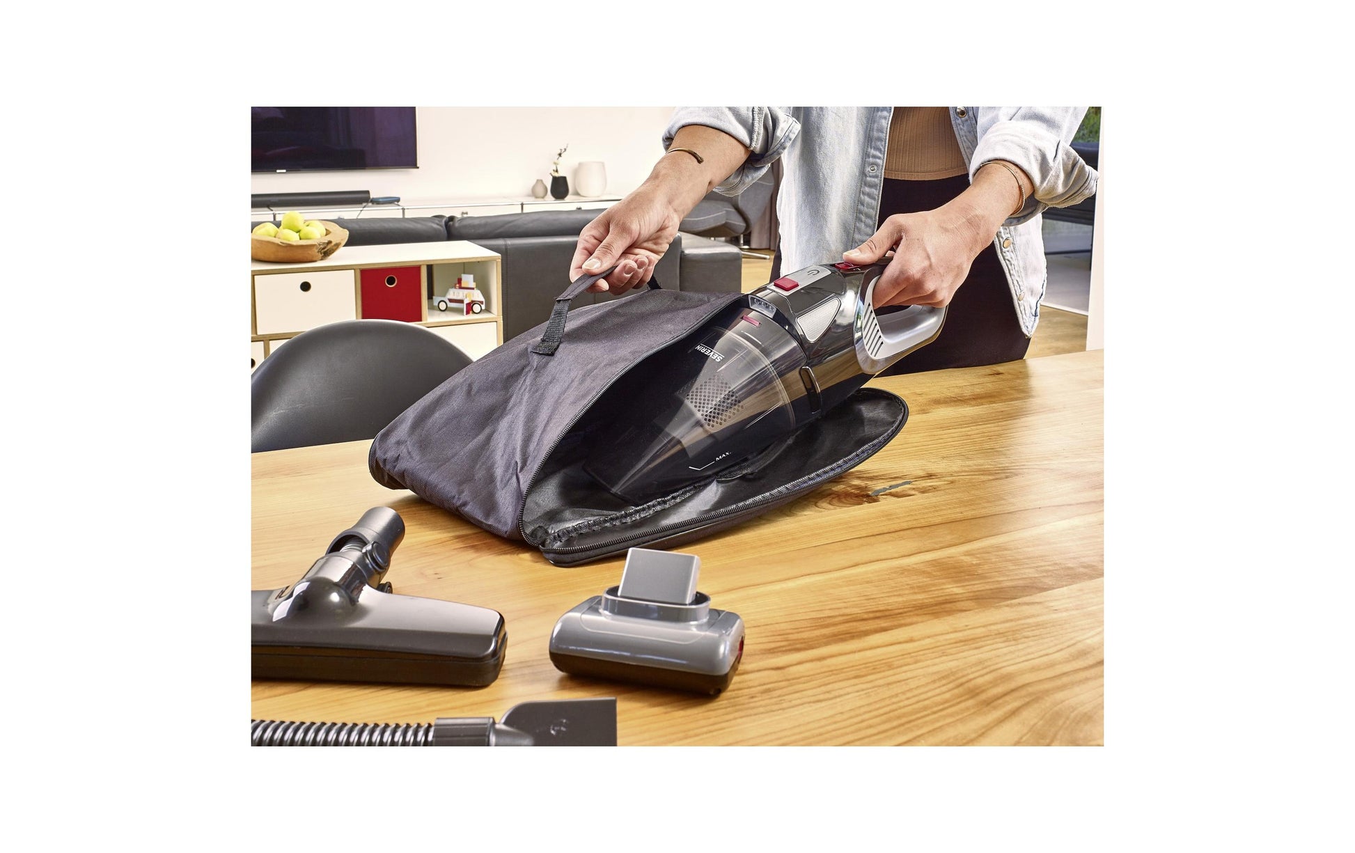 Severin Hand- und Stielstaubsauger HV7147 – 2200 mAh, 0,7 l, Akkubetrieb, 18,5 V