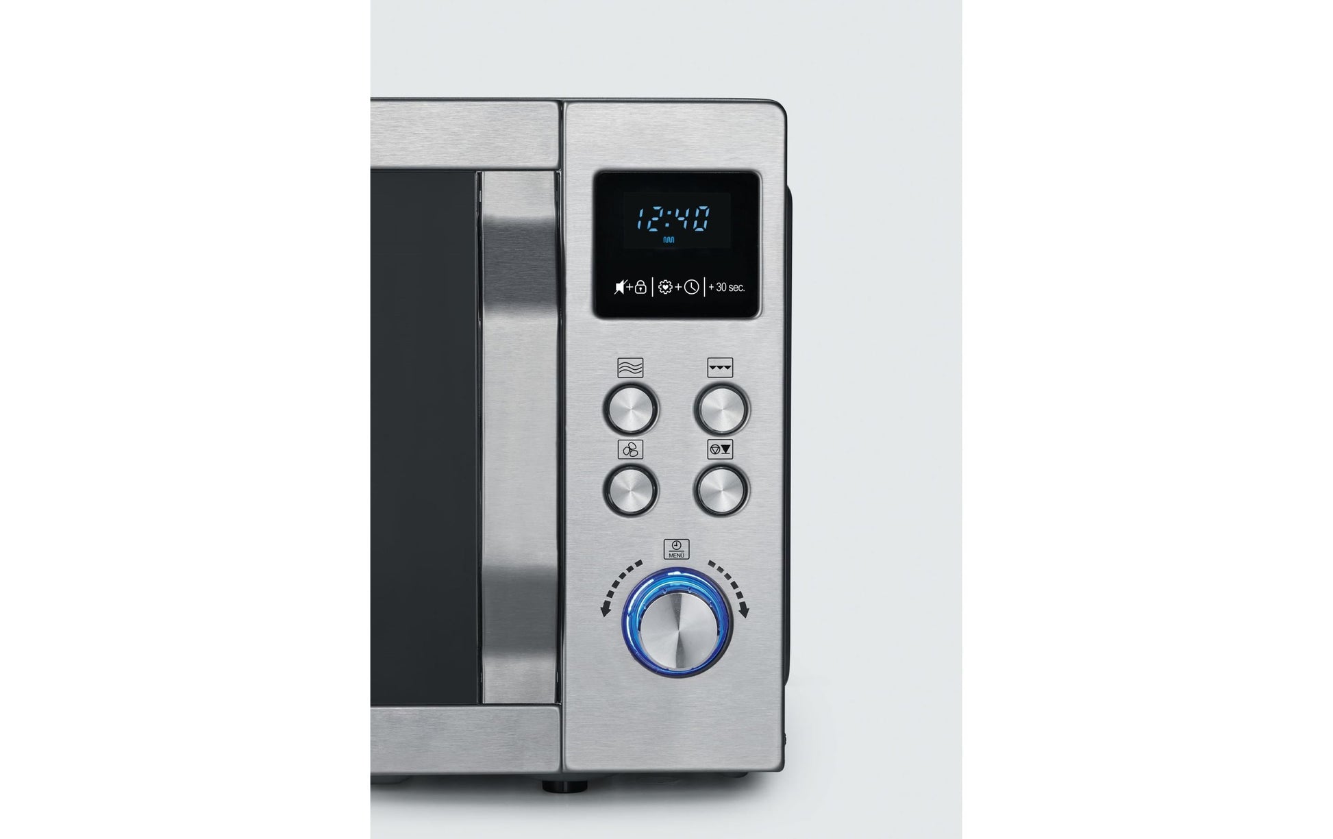 Severin Kombi-Mikrowelle MW 7774 – 25 l, Grill & Heissluft, 900 W – silber/edelstahl