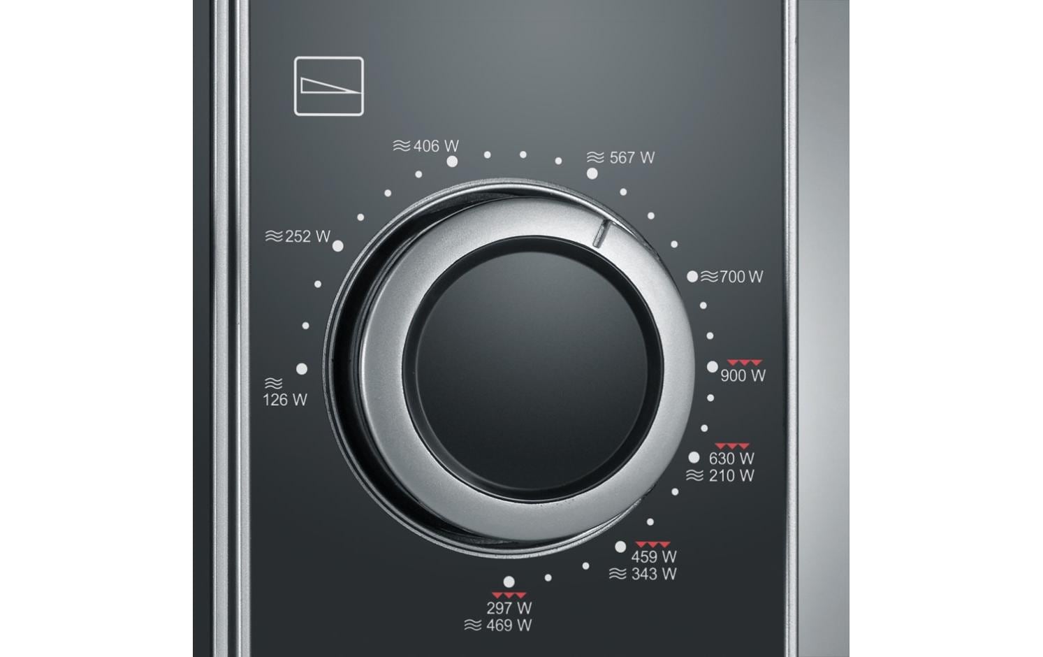 Severin Kombi-Mikrowelle MW 7771 – 20 l, Grill, 700 W – Schwarz/Silber