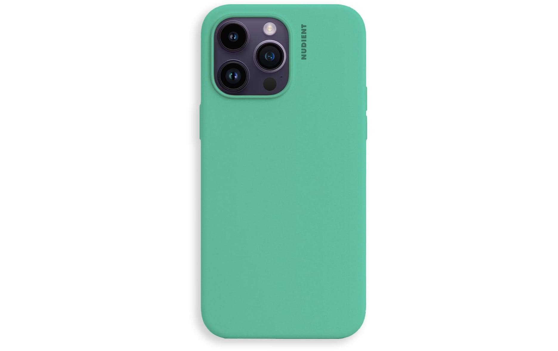 Nudient Backcover – für Apple iPhone 14 Pro Max, Mikrofaser+Silikon, Mintgrün