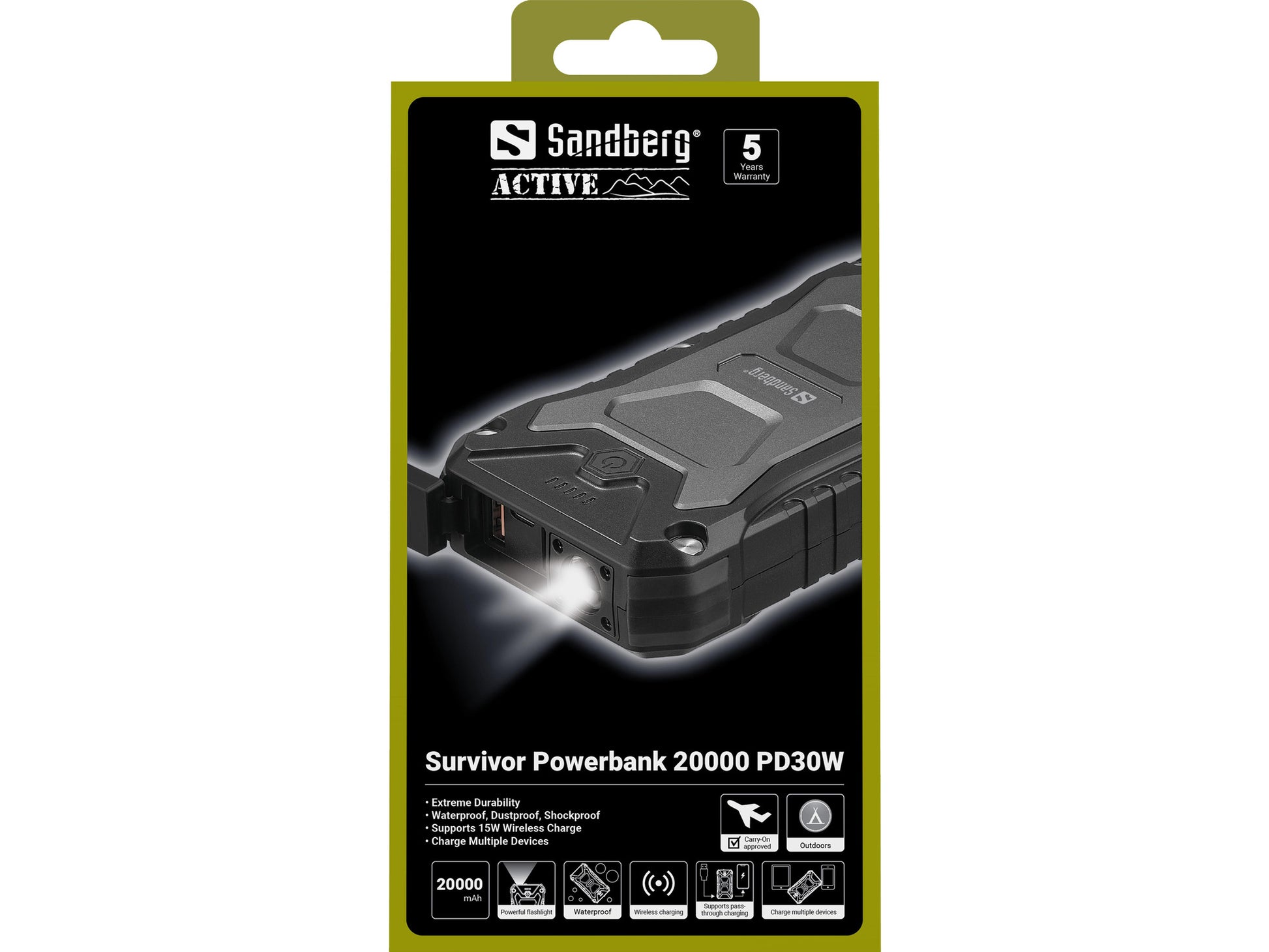 Sandberg Powerbank 20000 mAh, PD 30 W