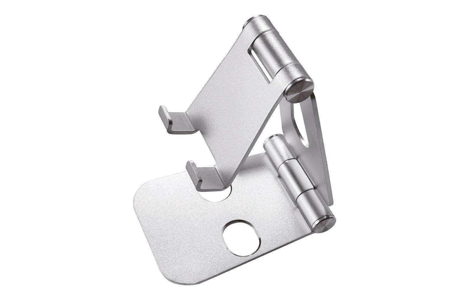 Neomounts Tischständer, faltbar, verstellbar – für Geräte bis 7" – Silber, Aluminium