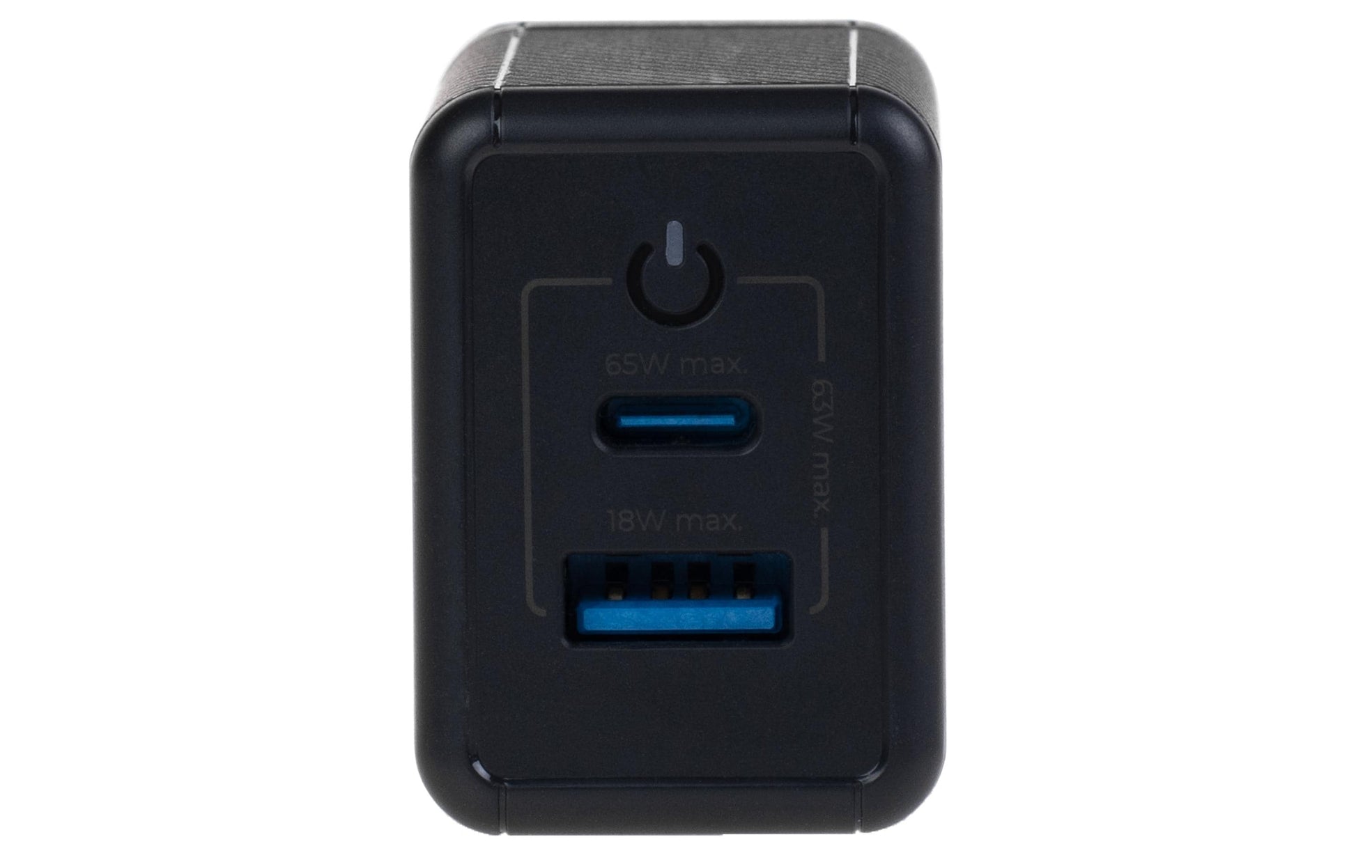 ONIT F01432 USB-Wandladegerät 65 W – USB-C×1, USB-A×1 – PD 3.1, PPS, GaN – EU-Stecker (Typ C) – Schwarz