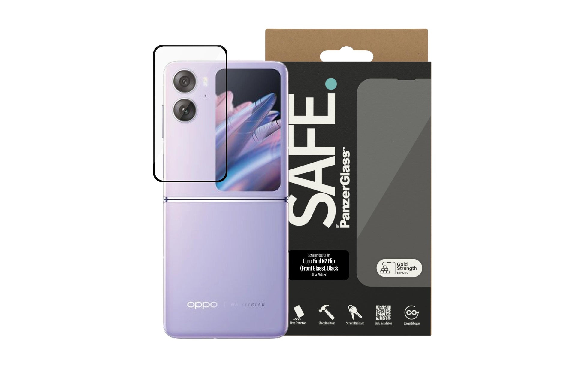 Safe. Displayschutz, Folie – für Oppo Find N2 Flip – 1er-Pack