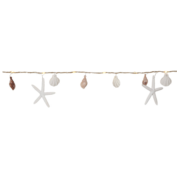 Star Trading Lichterkette Seaside – Starterset, 0,9 m, 0,05 W, Warmweiss, Beige, Batteriebetrieb, 2× AA
