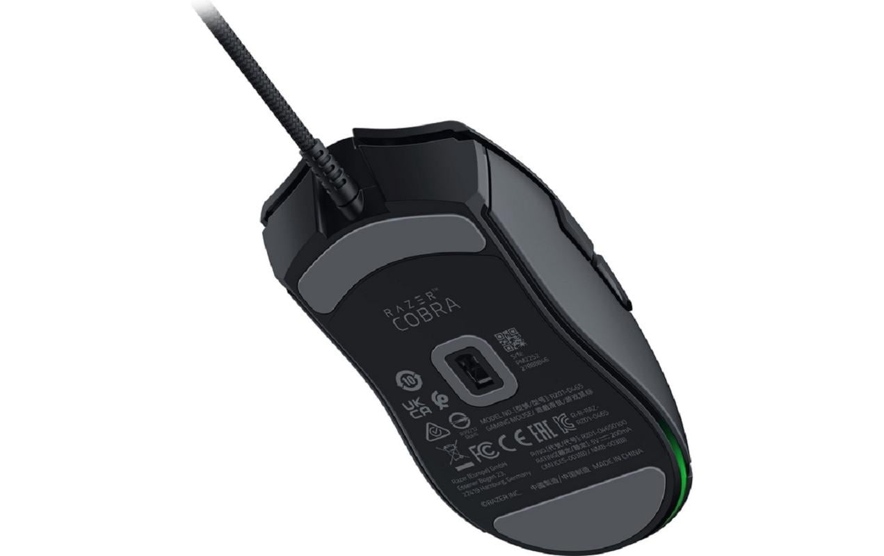 Razer Cobra – Gaming-Maus – Kabelgebunden (USB‑A), 8500 DPI, Rechts, Schwarz