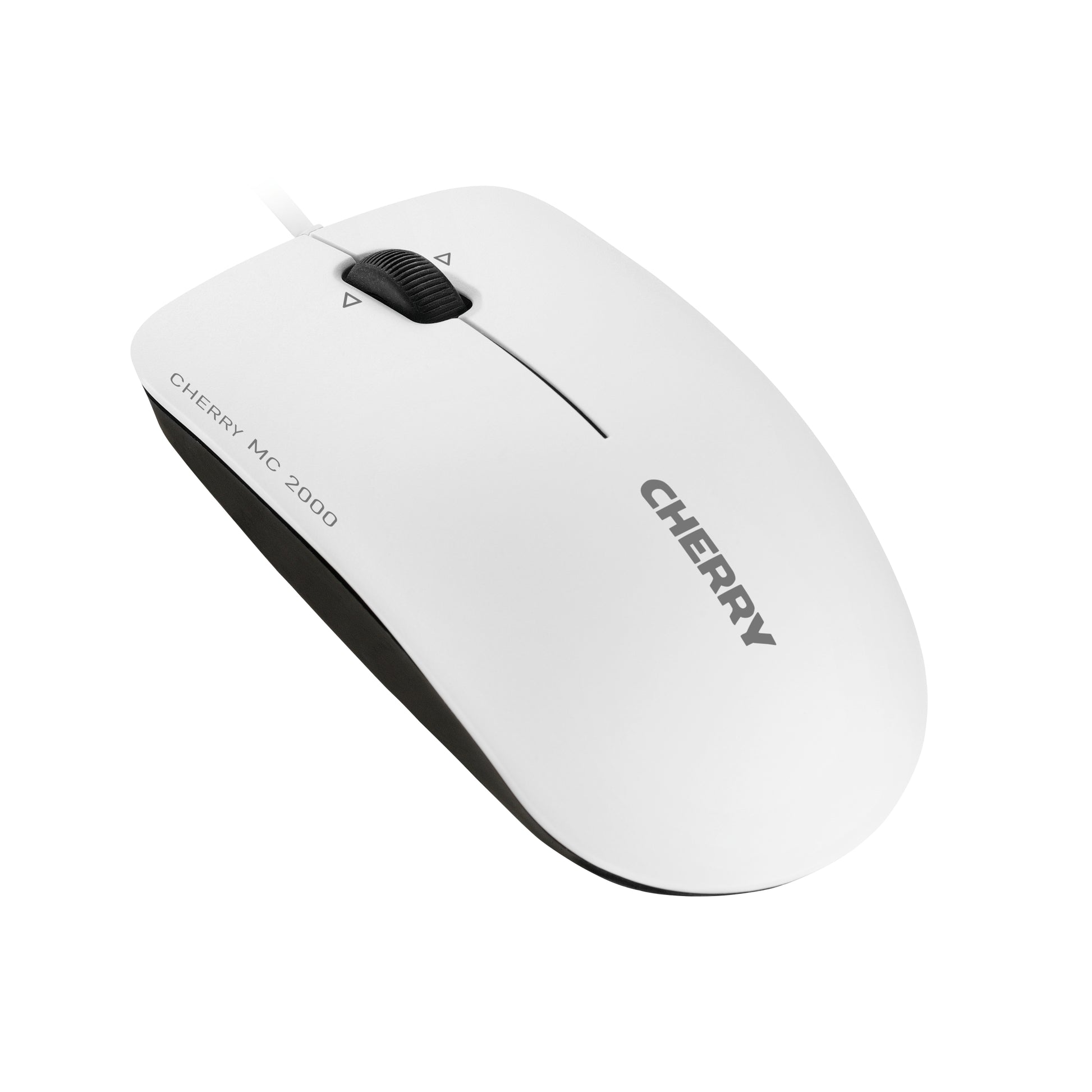 CHERRY MC 2000 Maus – kabelgebunden, USB-A, 1'600 dpi, 3 Tasten, beidhändig, grau