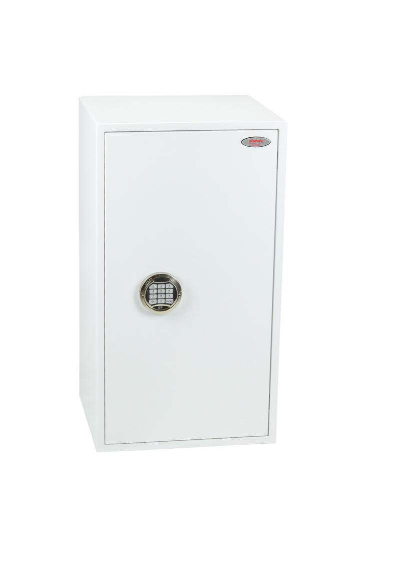 Phoenix Safe Co. Phoenix Tresor FORTRESS II SS1184E MKII – Elektronikschloss – 77 l – Einbruchschutz S2 – Bodenmontage – Weiss