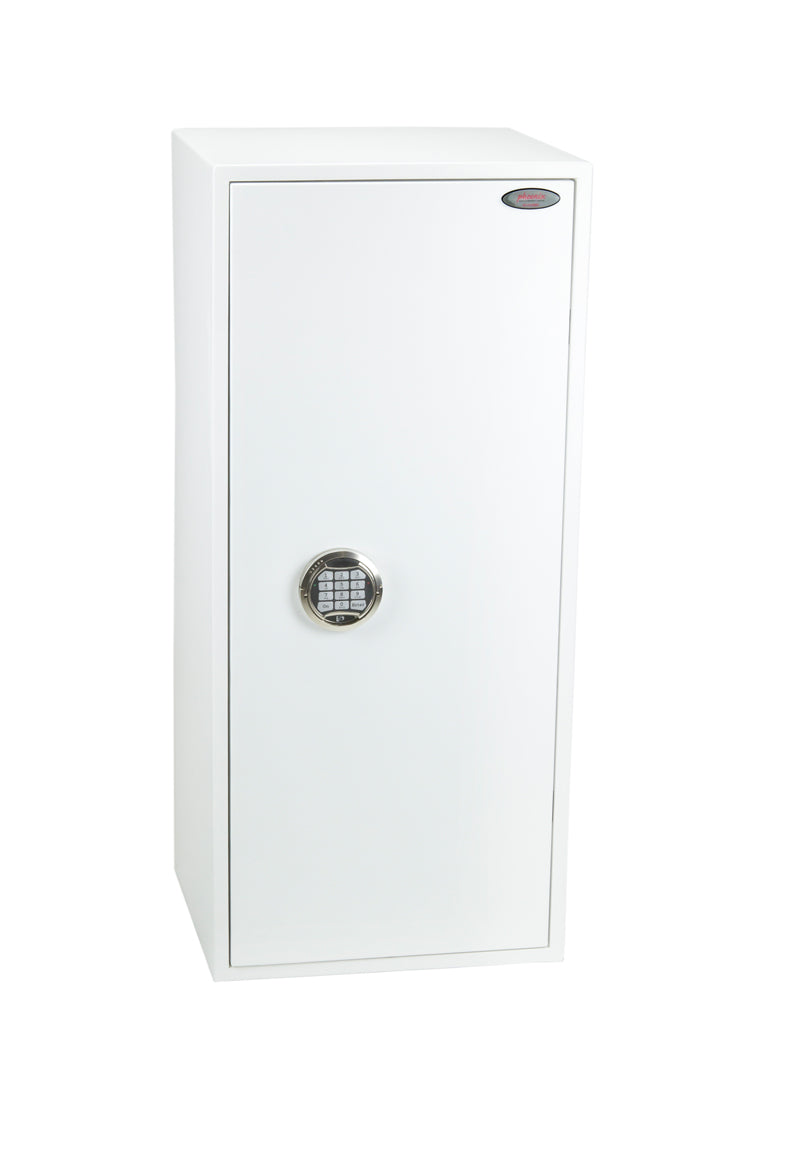 Phoenix Safe Co. Phoenix Tresor FORTRESS II SS1185E MKII – Elektronikschloss – 99 l – Einbruchschutz S2 – Bodenmontage – Weiss