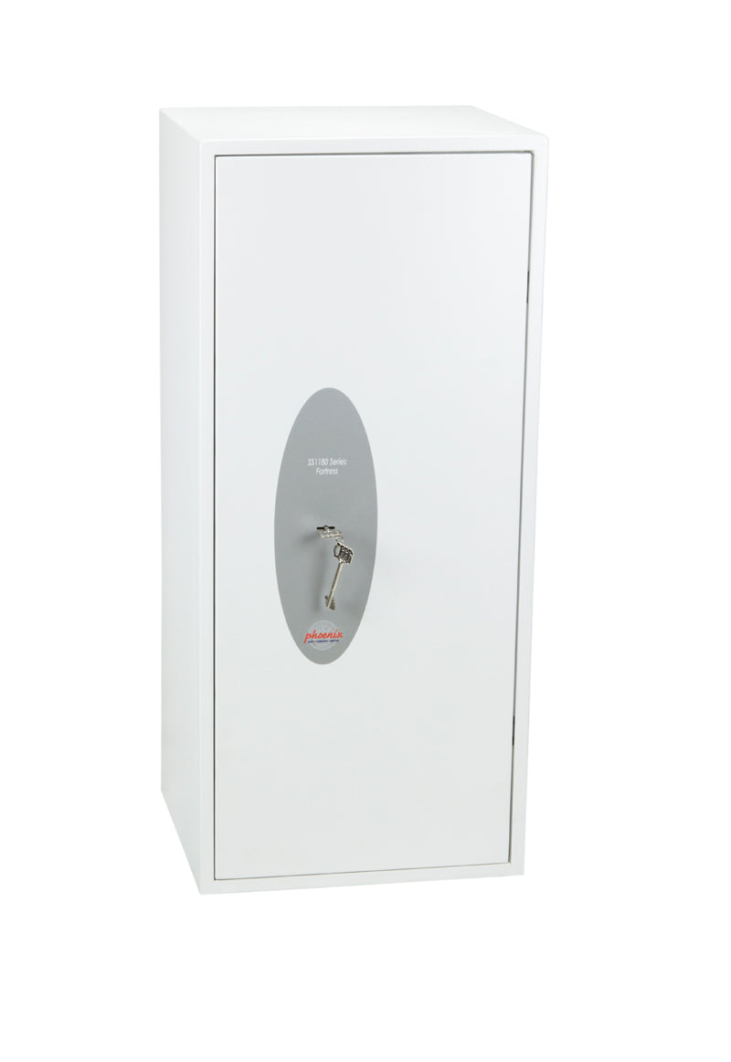 Phoenix Safe Co. Phoenix Tresor SS1185K MKII – Schlüsselschloss – 440 × 400 × 1'000 mm – Einbruchschutzklasse S2 – Weiss