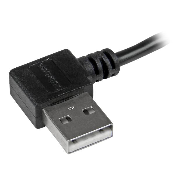StarTech.com USB-A auf Micro-USB-B Kabel – USB 2.0 (480 Mbit/s) – 1 m – Abgewinkelt – Schwarz