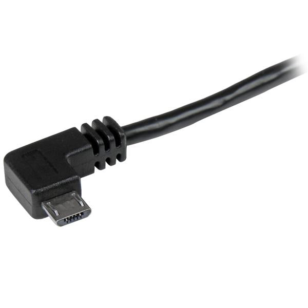 StarTech.com USB-A auf Micro-USB-B Kabel – USB 2.0 (480 Mbit/s) – 1 m – Abgewinkelt – Schwarz