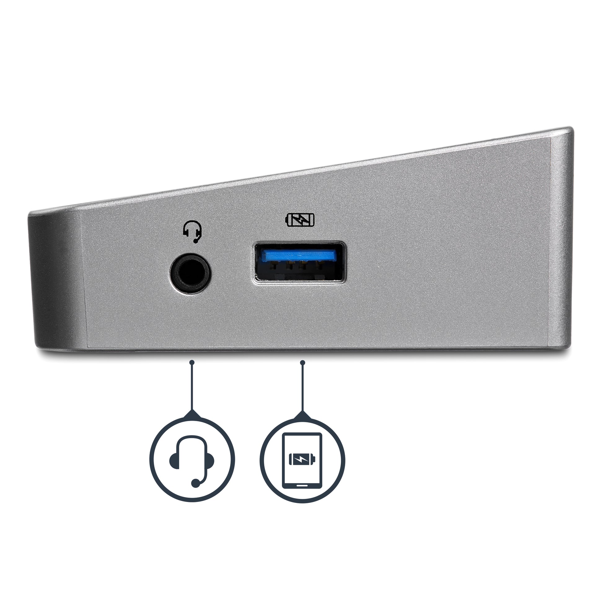 StarTech.com Dockingstation – 2× DP, 1× HDMI, 5× USB-A, GbE, 3,5 mm Audio, für Windows/Mac/ChromeOS