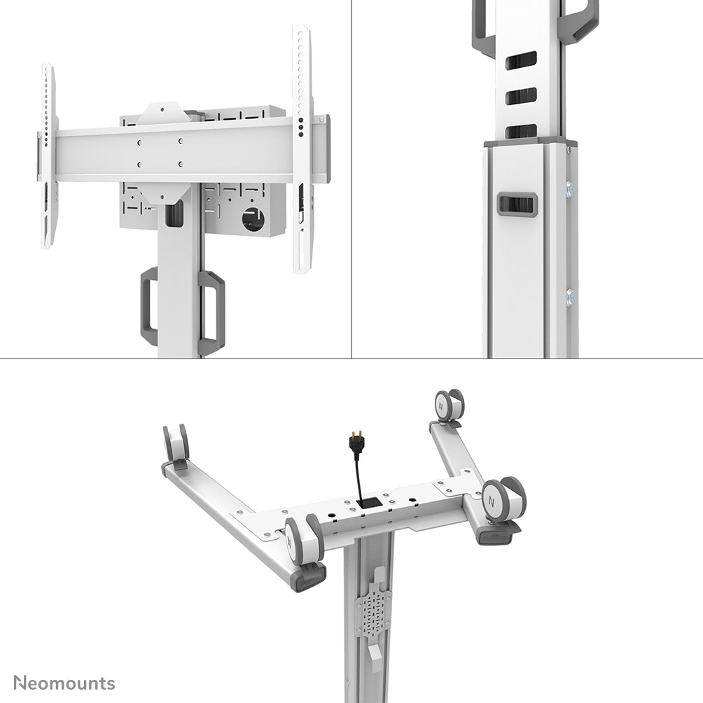 Neomounts Prospektständer FL50S-825WH1 – für VESA 200×200 mm, höhenverstellbar, schwenkbar