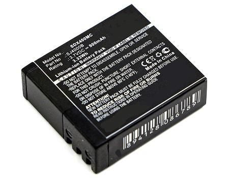 CoreParts Ersatzakku – 900 mAh (3,7 V / 3,3 Wh) – Li-Ion – für Eken H8, H8 Pro, H8R und andere – Schwarz