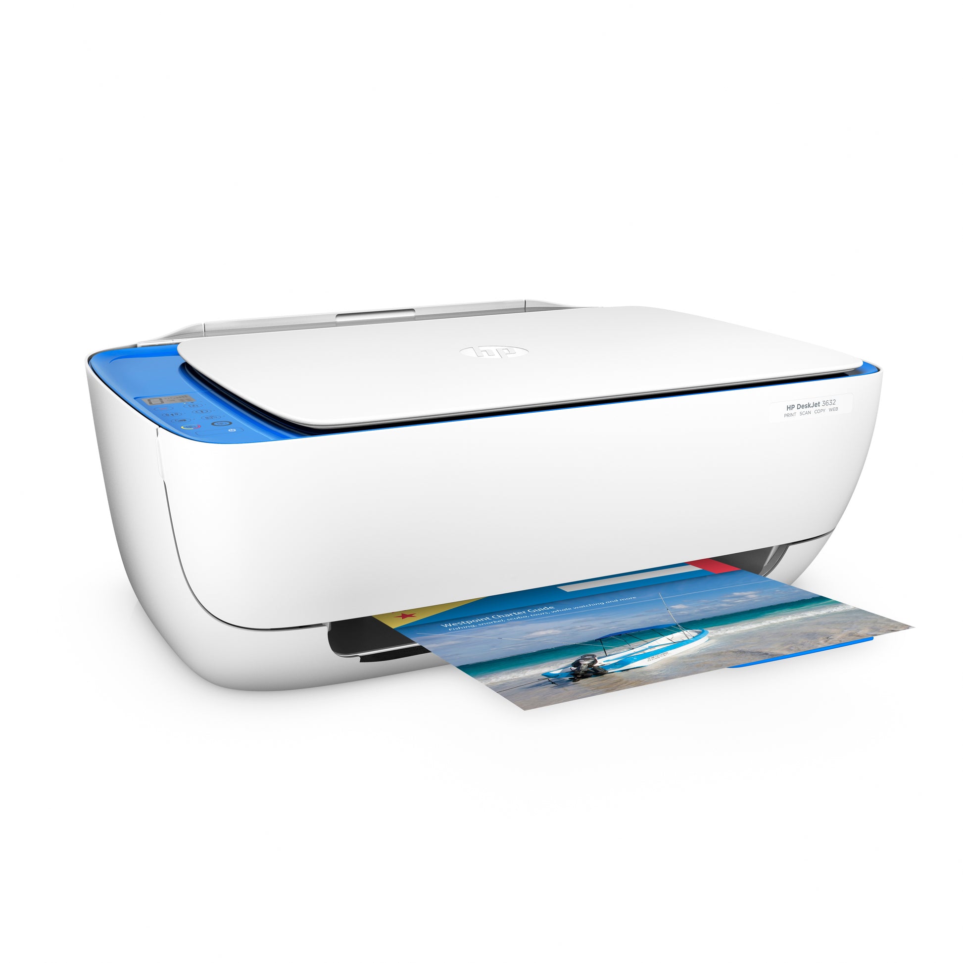 HP DeskJet 3632 – Farbtintenstrahl-Multifunktionsdrucker, A4, 3-in-1, WLAN, AirPrint