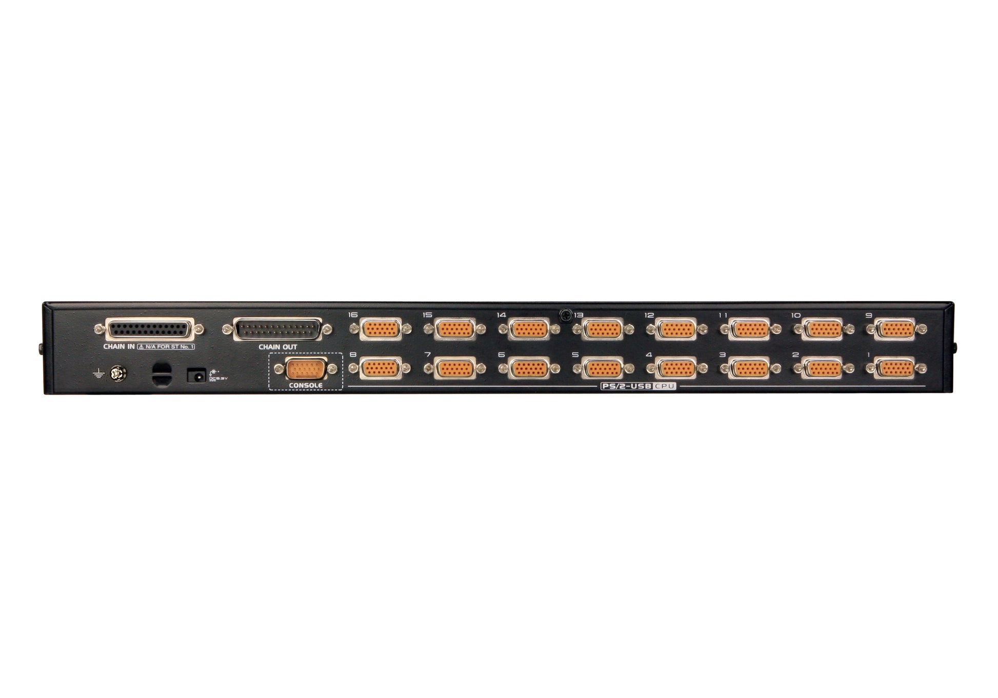 ATEN CS1716A – KVM-Switch (VGA, PS/2, USB) – 16×Computer, 19" Rack, 1U, Schwarz