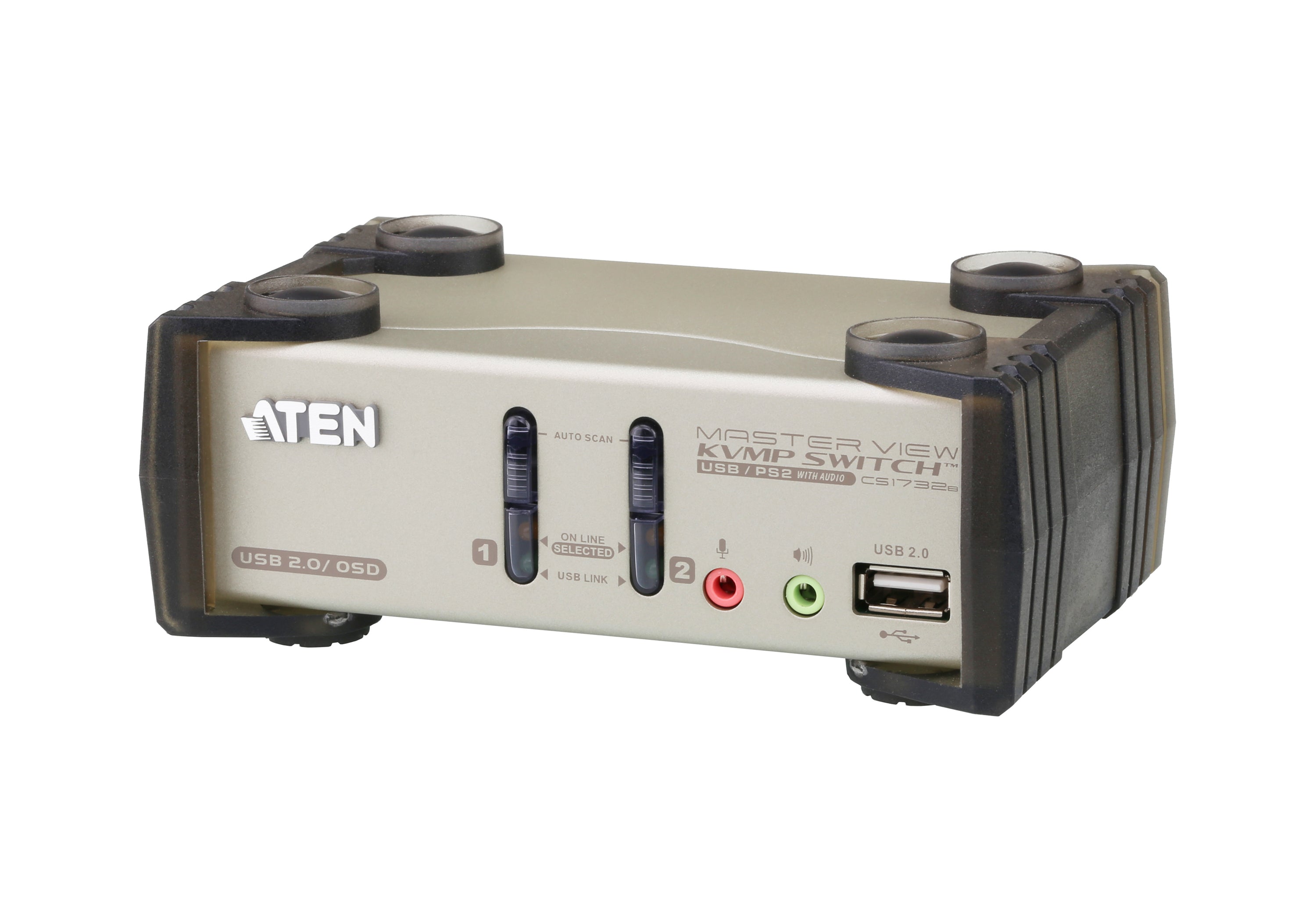 ATEN CS1732B – KVM-Switch 2×1, VGA/USB 2.0/PS/2, 2048 × 1536