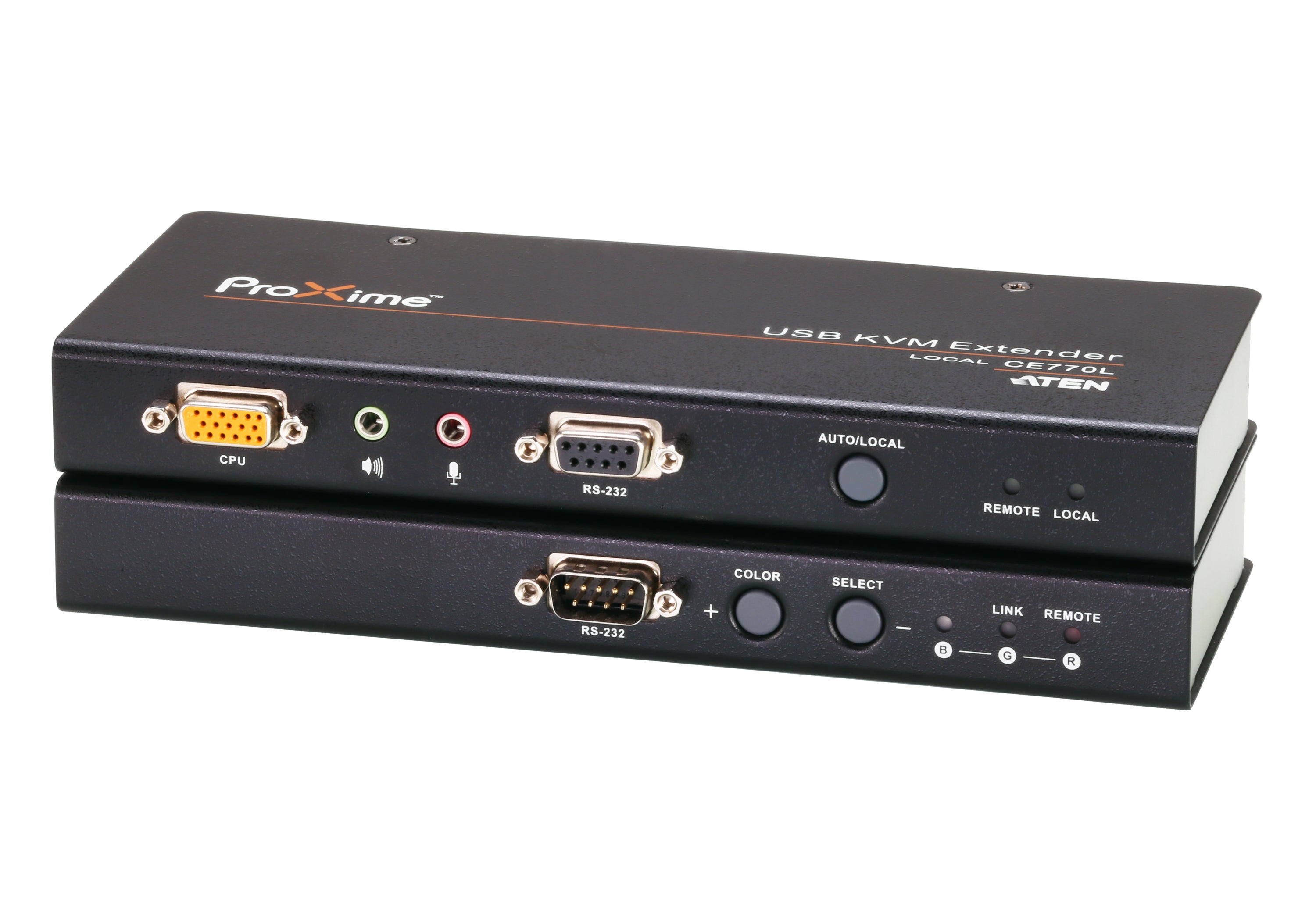 ATEN CE770 – VGA/USB 2.0/RS-232 KVM-Extender, über Cat5, bis 300 m, 1920 × 1200, Set