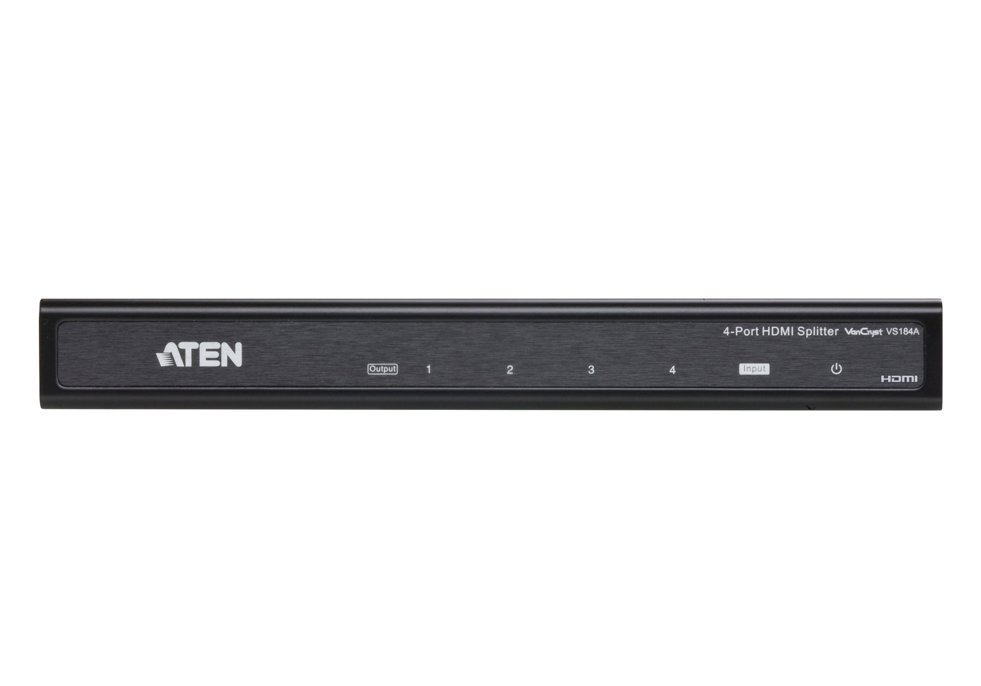 ATEN VS184A – HDMI-Splitter – 4x HDMI, 4096×2160, aktiv, externes Netzteil – Schwarz