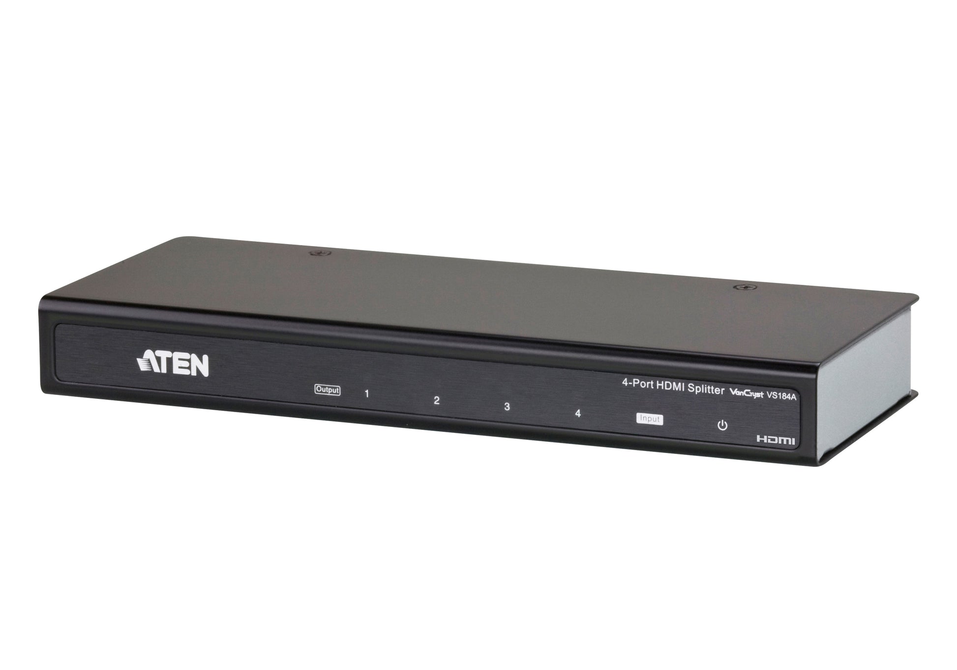 ATEN VS184A – HDMI-Splitter – 4x HDMI, 4096×2160, aktiv, externes Netzteil – Schwarz