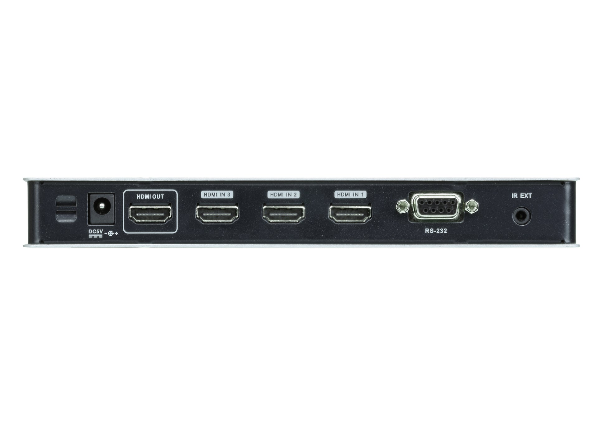 ATEN VS481B – HDMI-Switch – 4 HDMI-Eingänge, 1 HDMI-Ausgang, 4K UHD – Schwarz/Weiss, Metall