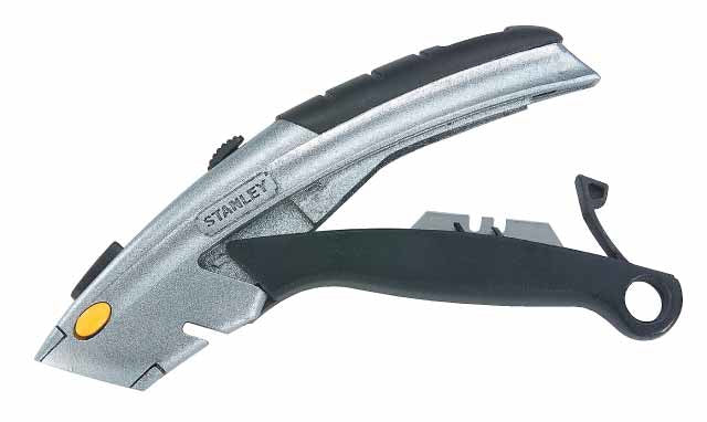 Stanley Cutter 0-10-788 – 19 mm, Klingenarretierung, Zink, inkl. 3 Klingen