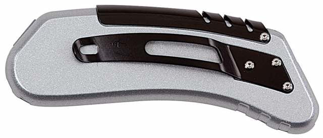 Stanley Quickslide – Einziehbares Abbrechmesser 19 mm, mit Sperre, Zink, Grau