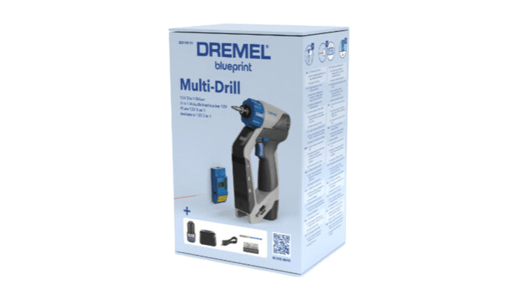Dremel Blueprint 3-in-1 Akku-Bohrschrauber, bürstenlos – 12 V – 15,8 mm – 2 Ah & Ladegerät – Dremel 12 V