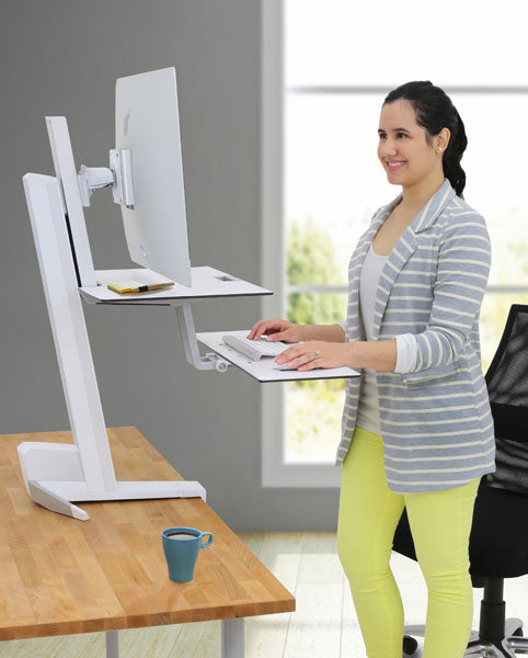 Ergotron WorkFit-S Wandhalterung Weiss