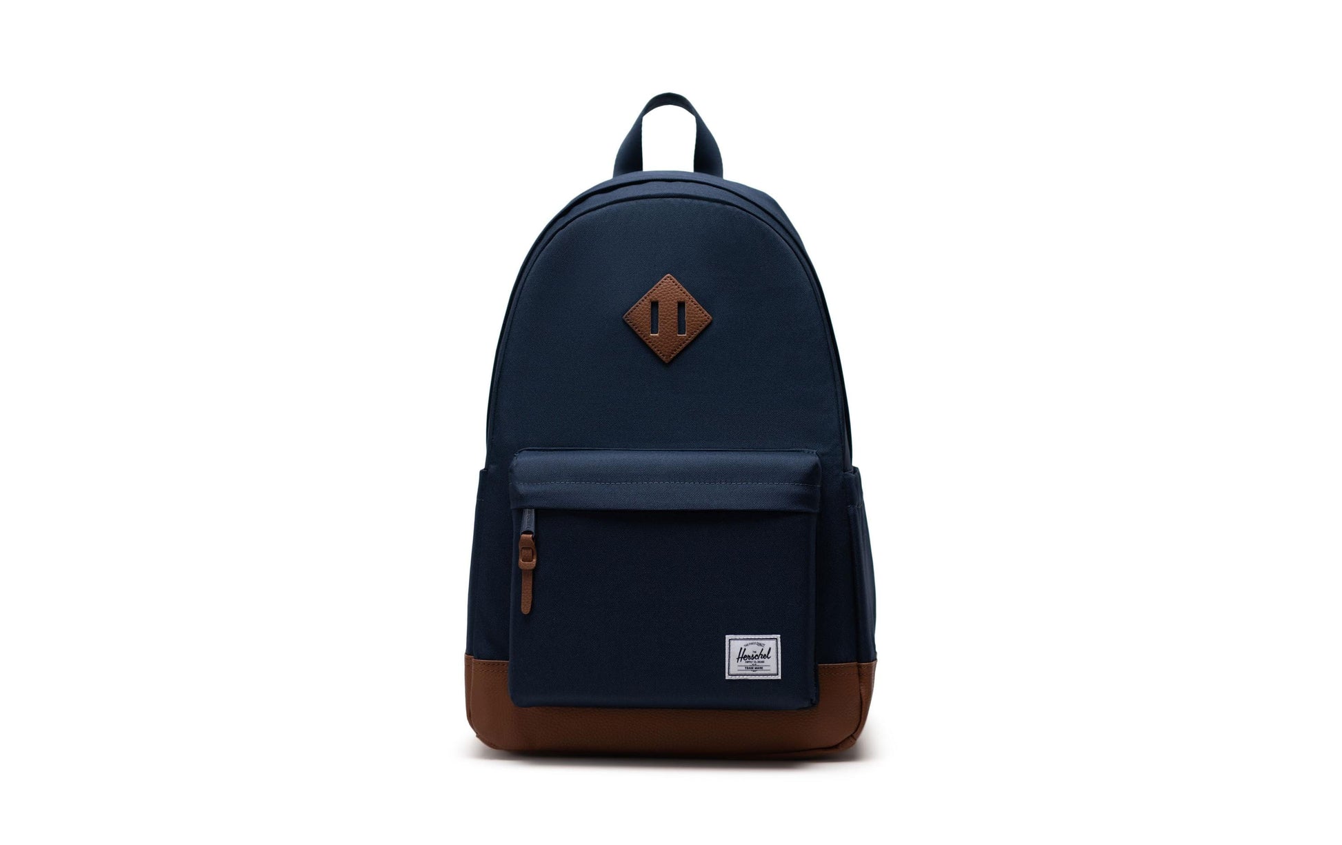 Herschel Notebook-Rucksack Heritage – für 16", 24 l, wasserabweisend, rPET-Polyester – Navy/Tan