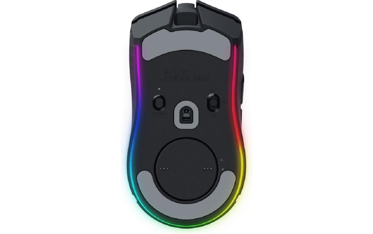 Razer Cobra Pro Gaming-Maus – kabellos, 10 Tasten, für Rechtshänder, programmierbare Tasten, schwarz