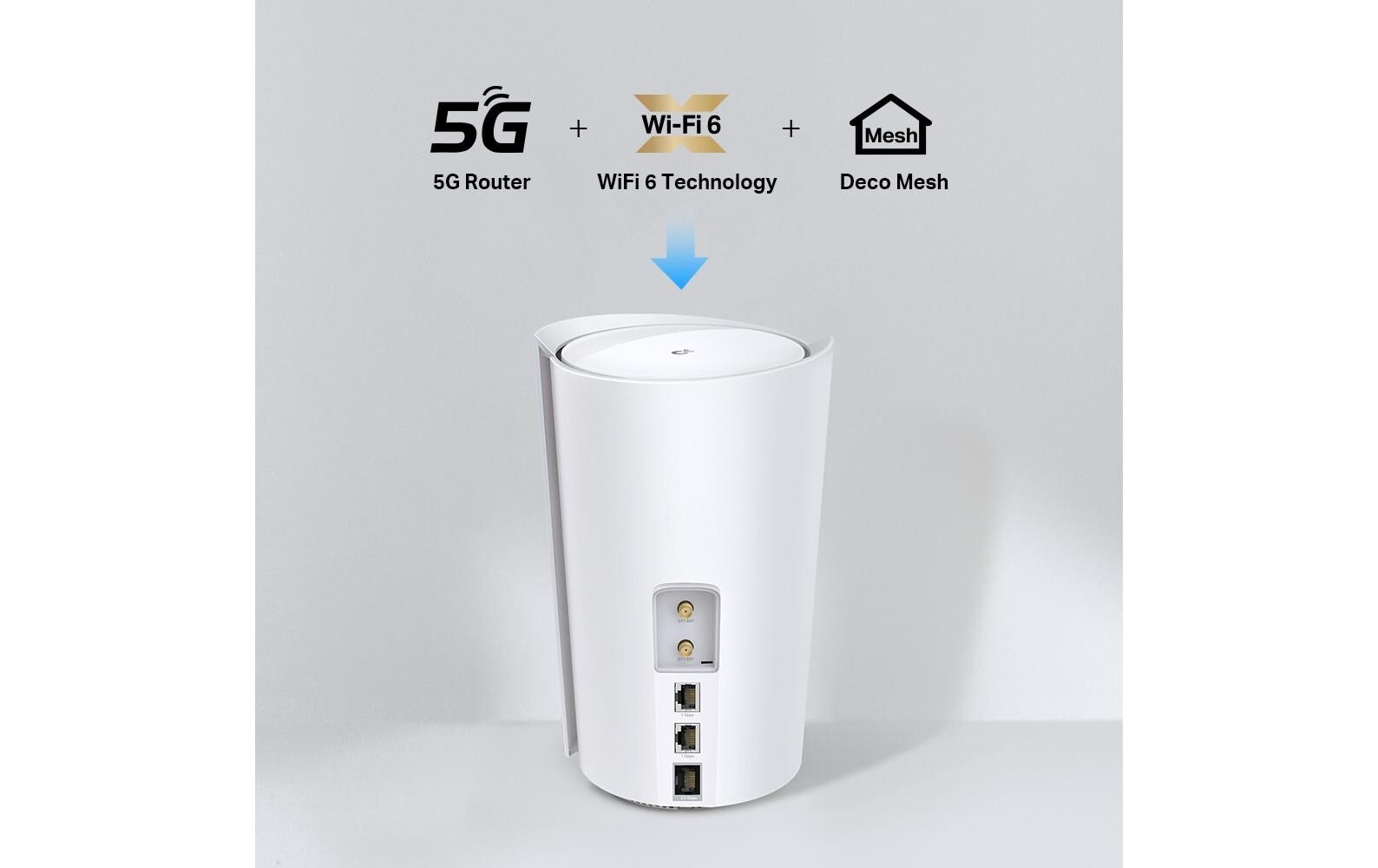 TP-Link Deco X50-5G – WLAN-Router – Wi-Fi 6 Dual-Band (2,4/5 GHz), 3,0 Gbit/s, 2.5GbE