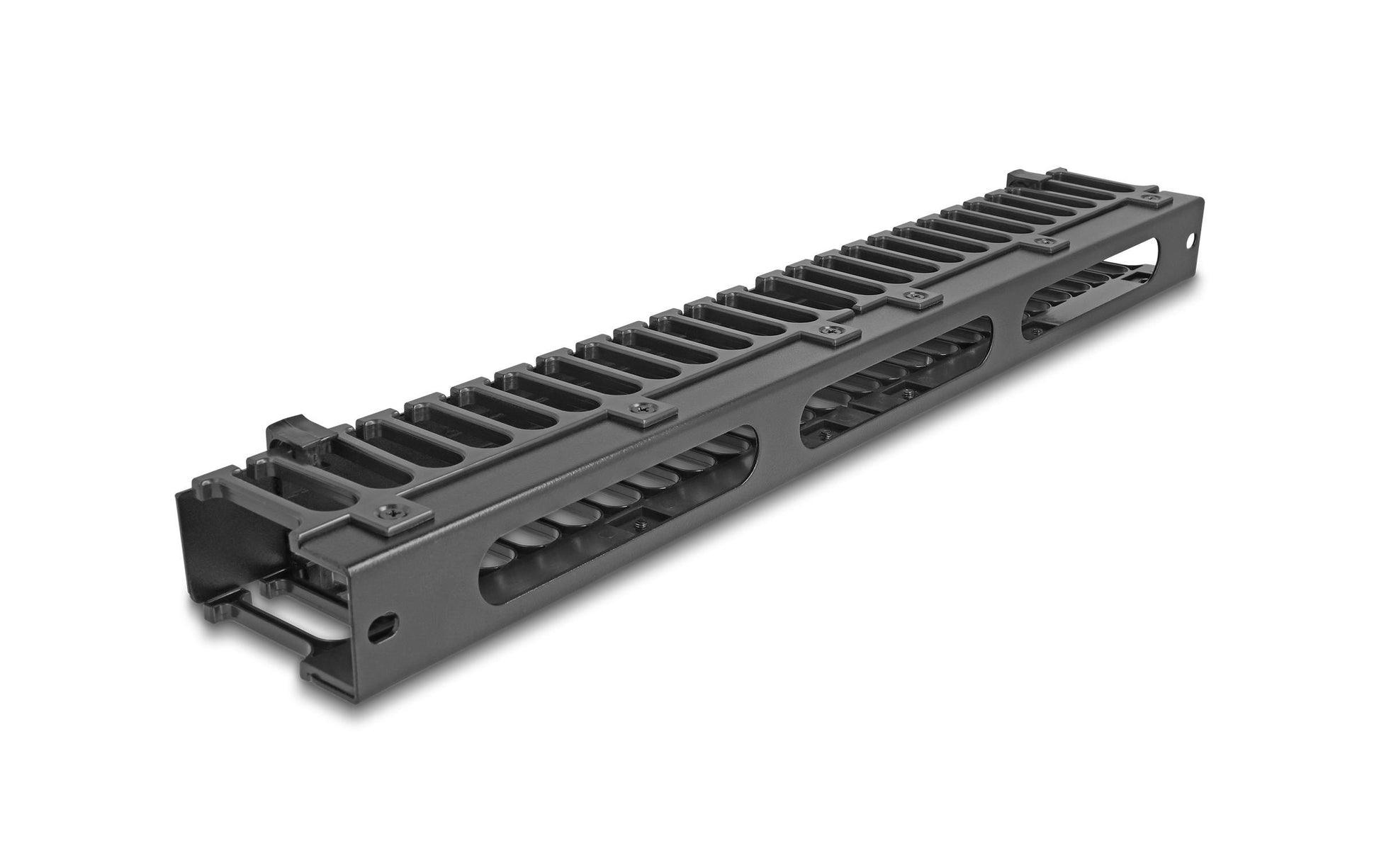 DeLOCK Rangierpanel 19" 1U, 3 Öffnungen, Metall, Kunststoff – schwarz